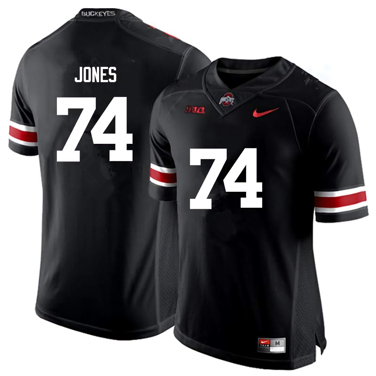 Jamarco Jones Ohio State Buckeyes Men's NCAA #74 Nike Black College Stitched Football Jersey EFG8456TA